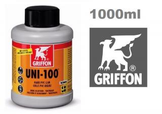 Griffon UNI-100 ragasztó kemény PVC-hez 1000ml 611060 AS-089110