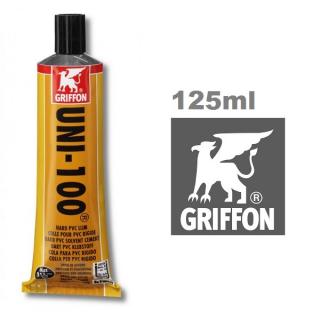 Griffon UNI-100 ragasztó kemény PVC-hez  125ml AS-089101