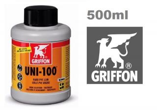 Griffon UNI-100 ragasztó kemény PVC-hez  500ml AS-089105