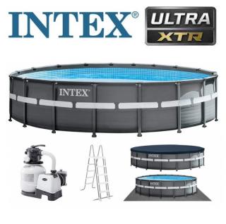 Intex 549x132cm Ultra Frame XTR fémvázas medence szett homokszűrővel 26330 NP