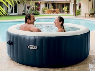 Intex PureSpa Bubble Black 4 személyes fűthető jakuzzi 28430