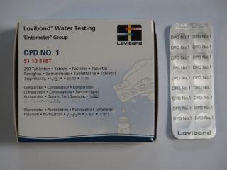 Lovibond fotométer műszerhez 250db DPD1 tabletta a szabadklór méréséhez AS-03009