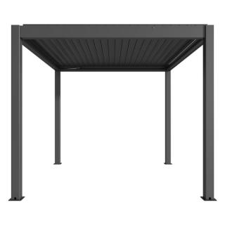 MotionFlex 300 bioklimatikus pergola, fehér led világítással 3 x 3 x 2,5m