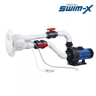SWIM-X ellenáramoltató szett ovális előlappal 70m3/h 2,2kW 3Le AC230V ELO 502