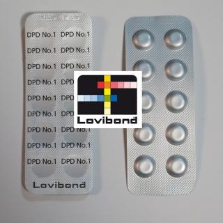 Tablettás vízelemző készlethez DPD 1 reagens tabletta Lovibond (1levél/10db)
