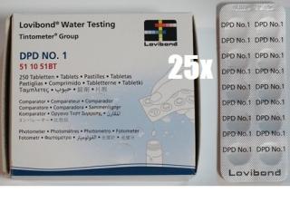 Tablettás vízelemző készlethez DPD 1 reagens tabletta Lovibond (250db/doboz)