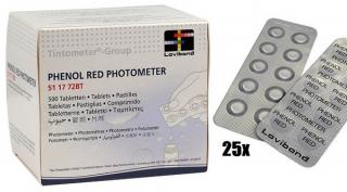 Tablettás vízelemző készlethez Phenol Red tabletta Lovibond (250db/doboz) AS-01426