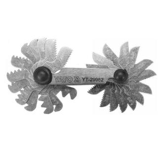 28 lapos metrikus Menetfésű 0,25-6,0 mm 60° és Whitworth 4-62 mm 55°