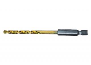 3,5mm HEX HSS-TiN spirális fém fúrószár hatszögletű szár