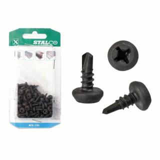 3,9x11mm 100db PH2 D fejű borsika csavar vázrögzítő csavar önfúró, foszfátozott