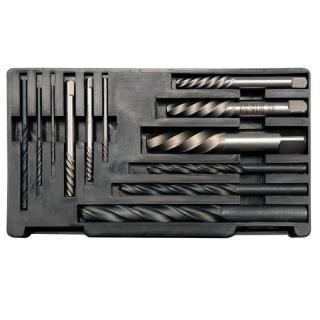 M3-M24 12db törtcsavar kiszedő és fúró készlet