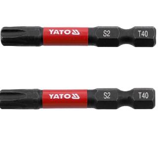 T40x50mm 2db impact bitfej ütvecsavarozókhoz YT-78057