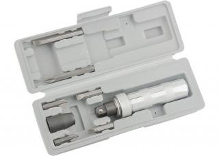 Ütőfejes csavarhúzó 1/2", bit szett, 6 db műanyag box Mtx