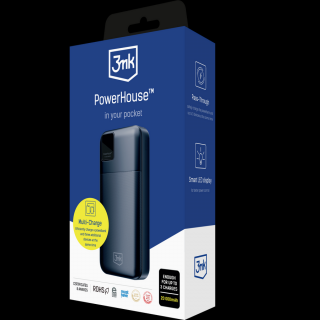 (14 napos elállásban visszaküldött termék) 3MK PowerHouse Powerbank 20000mAh fekete