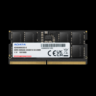 ADATA Memória Notebook - 16GB DDR5 (5600MHz, CL46, 1.1V, SINGLE)