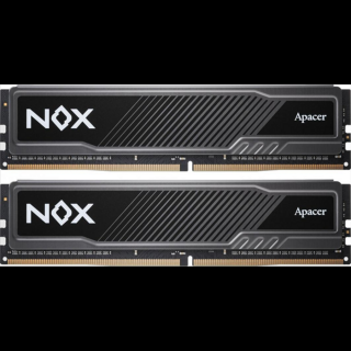 Apacer Memória Desktop - 16GB KIT DDR4 NOX (2x8GB, 3600MHz, CL18, 1.35V, hűtőbordás)