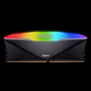 Apacer Memória Desktop - 16GB KIT DDR4 NOX RGB AURA2 (2x8GB, 3200MHz, CL16, 1.35V, hűtőbordás)
