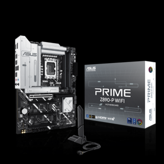 Asus Alaplap - Intel PRIME Z890-P WIFI LGA1851 (Z890, ATX, 4xDDR5 8666+MHz, 4xSATA3, 4xM.2, HDMI+DP)