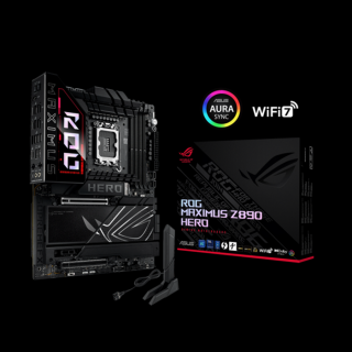 Asus Alaplap - Intel ROG MAXIMUS Z890 HERO LGA1851 (Z890, ATX, 4xDDR5 9200+MHz, 4xSATA3, 6xM.2, HDMI+2xThunderbolt)
