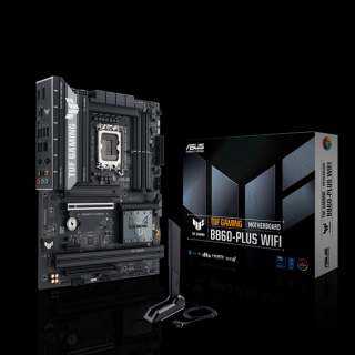 Asus Alaplap - Intel TUF GAMING B860-PLUS WIFI s1851 (B860, 4xDDR5 8666+MHz, 4xSATA3, 3xM.2, HDMI+DP+USB-C)