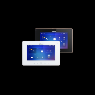Dahua IP video kaputelefon - VTH5221DW-S2 (beltéri egység, 7" touch screen, 2 ajtó vezérlés, SD, I/O, PoE, wifi, fehér)