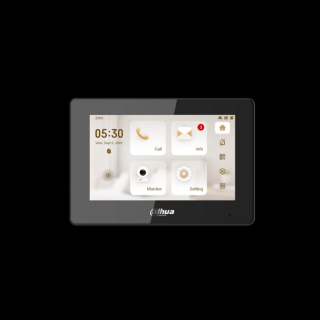 Dahua IP video kaputelefon - VTH5421HB-W (beltéri egység; 7" touch, SD, I/O, PoE, wifi, fekete)