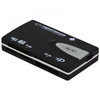 Esperanza all in one kártyaolvasó USB2.0, fekete