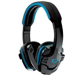 Esperanza Raven Gamer mikrofonos fejhallgató, sztereó, fekete-kék