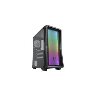FSP CMT212 táp nélküli ablakos Mid Tower számítógépház fekete