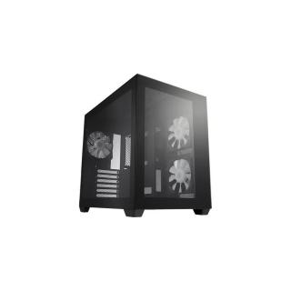FSP CMT380B táp nélküli ablakos Mid Tower számítógépház fekete