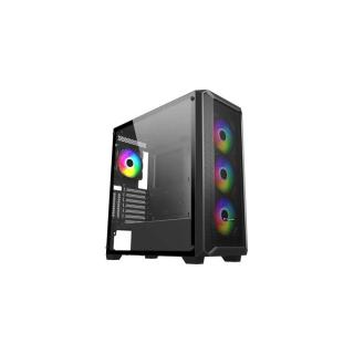 FSP CMT591A táp nélküli ablakos Mid Tower számítógépház fekete