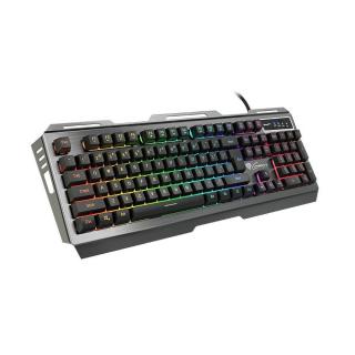 Genesis Rhod 420 Gamer billentyűzet US kiosztással, színes háttérvilágítással, fekete