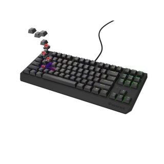 Genesis Thor 230 TKL US RGB fekete mechanikus gaming billentyűzet, Red switch hot swap