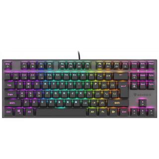 Genesis Thor 303 TKL fekete mechanikus gaming billentyűzet, US, RGB világítással, Red switch hot swap