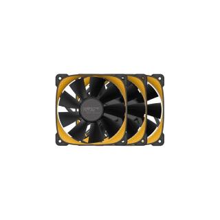 Geometric Future Squama 2505Y Triple Pack rendszerhűtő ventilátor fekete-sárga