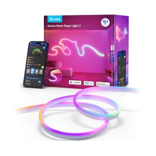 Govee 5 méter Neon előre telepített szalagfény (Matter, Homekit, Google, Alexa, Smarthings)