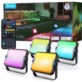 Govee kültéri FLood Lights Wi-Fi+BLE+RGBICWW 4 db-os