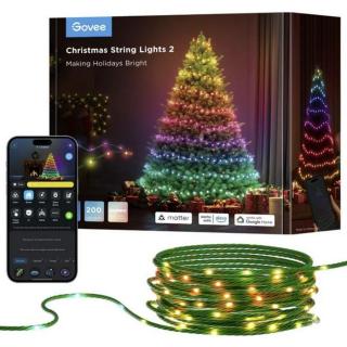 Govee RGBIC Smart WiFi c/ Matter - IP65 - fényfüzér 2S - 20M