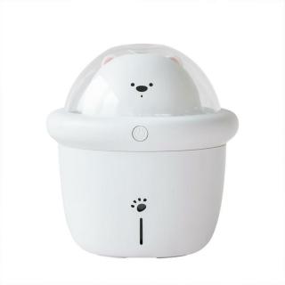 KompactHome Space Bear Humidifier WT-H46 Csészealj medve párásító - fehér, Beépített LED Éjszakai Lámpa