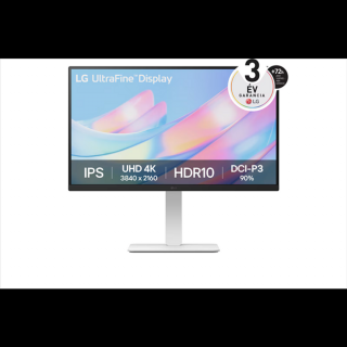 LG Monitor 27" - 27US550-W (IPS; 16:9; 3840x2160; 5ms; 300cd; 60Hz; DP, HDMIx2, HDR; Pivot)