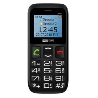 Maxcom MM426 SE Dual Sim mobiltelefon extra nagy gombokkal, vészhívóval fekete