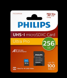 Philips Micro SDXC Memóriakártya 256GB Class 10 UHS-I U1 Adapter (PH133532)