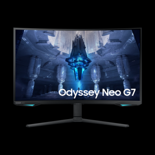Samsung Monitor 32" - S32BG750NP (VA, 3840x2160, 16:9, UHD, 165HZ, 350cd/m2, 1ms, Pivot, Ívelt)