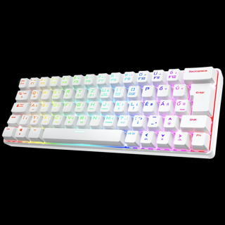 Spirit of Gamer Billentyűzet Mechanikus - XPERT K200 White  (TKL, SOG red, RGB LED,USB, anti-ghosting, fehér, magyar)