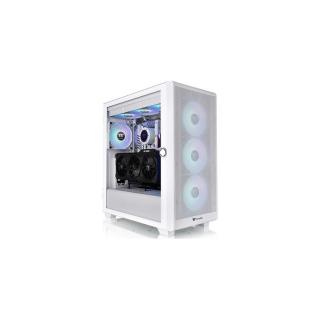 Thermaltake S250 TG ARGB Snow táp nélküli ablakos Mid Tower számítógépház fehér