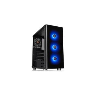 Thermaltake V200 Tempered Glass RGB Edition táp nélküli ablakos Mid Tower számítógépház fekete