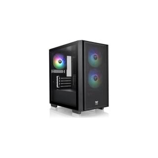 Thermaltake Versa H16 TG ARGB Black táp nélküli ablakos MT Mini Tower számítógépház fekete