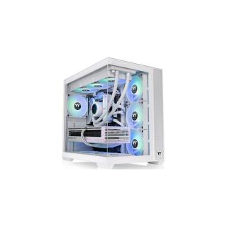 Thermaltake View 380 TG ARGB Snow táp nélküli ablakos Mid Tower számítógépház fehér