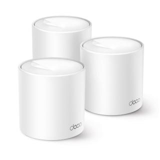 TP-Link Mesh WiFi AX1500 Deco X10 (3 pack; 300Mbps 2,4GHz + 1201Mbps 5GHz; WPA3; Wifi6; OFDMA; MU-MIMO)