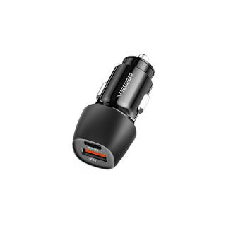 Veger CC316-2A 17W Dupla USB Portos Autós Töltő Fekete